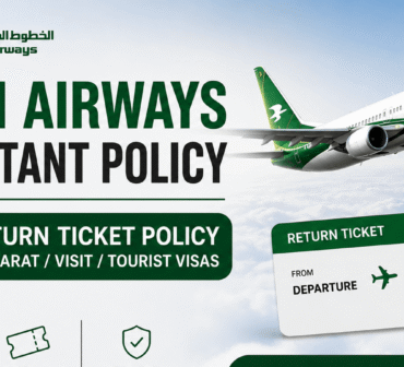 Iraqi Airways mandatory return ticket policy for Ziarat Visit and Tourist visa passengers