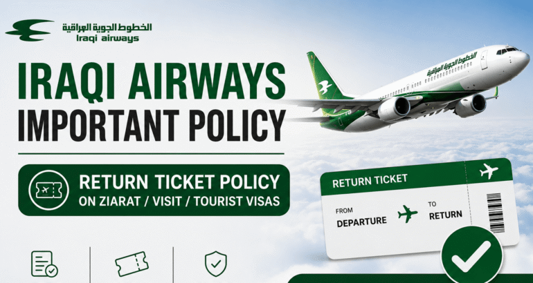 Iraqi Airways Issues Mandatory Return Ticket Policy for Travelers