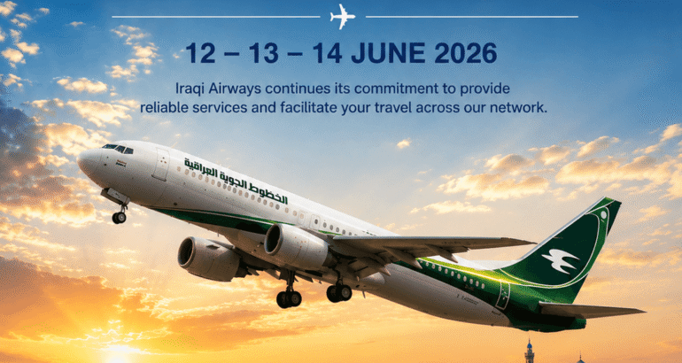 Iraqi Airways Flight Schedule June 2026